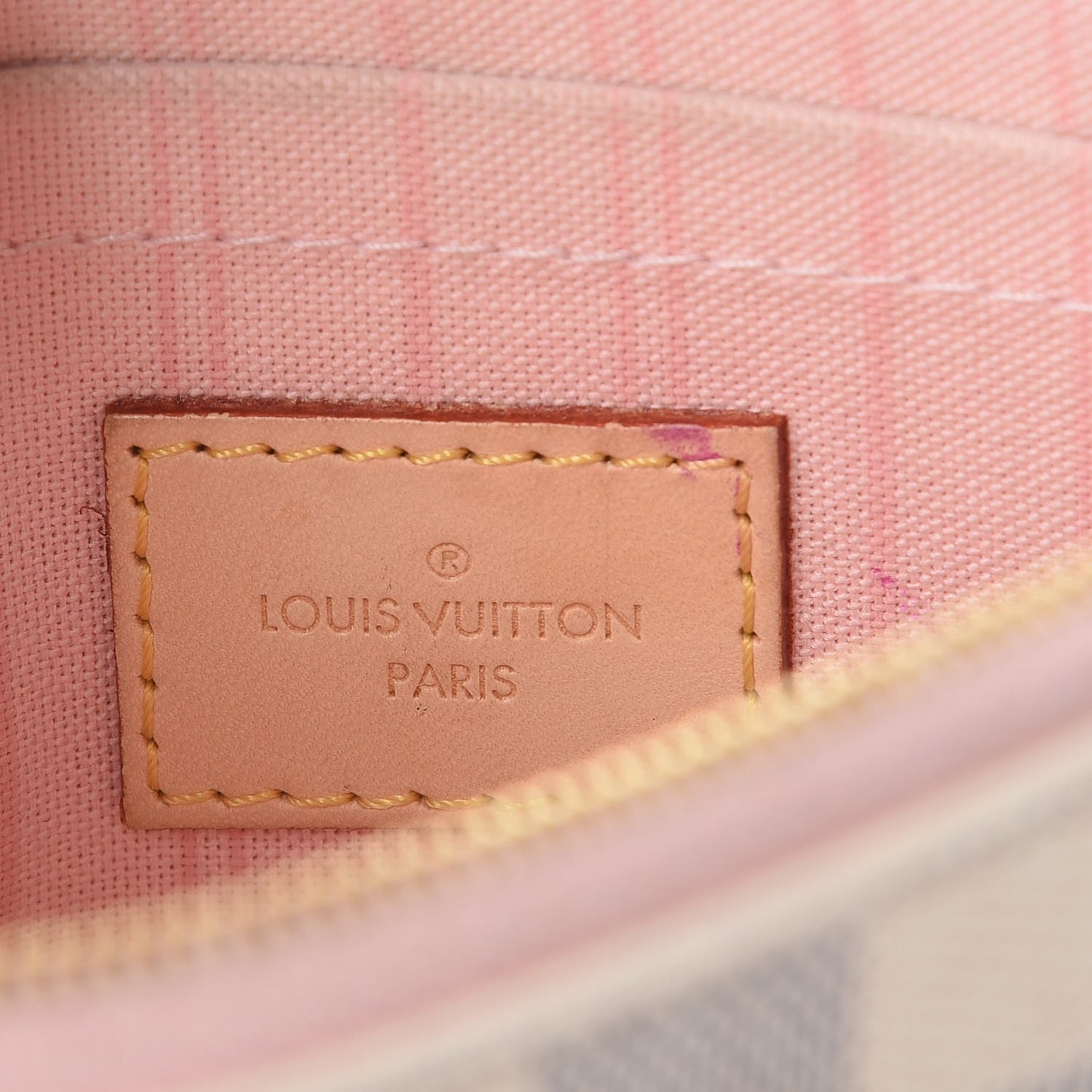 Damier Azur Neverfull MM GM Pochette Rose Ballerine