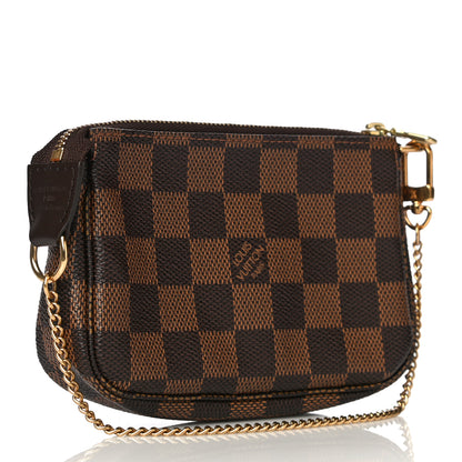 Louis Vuitton Damier Ebene Complice Trunks and Bags Mini Pochette Accessories Red 3 of 10