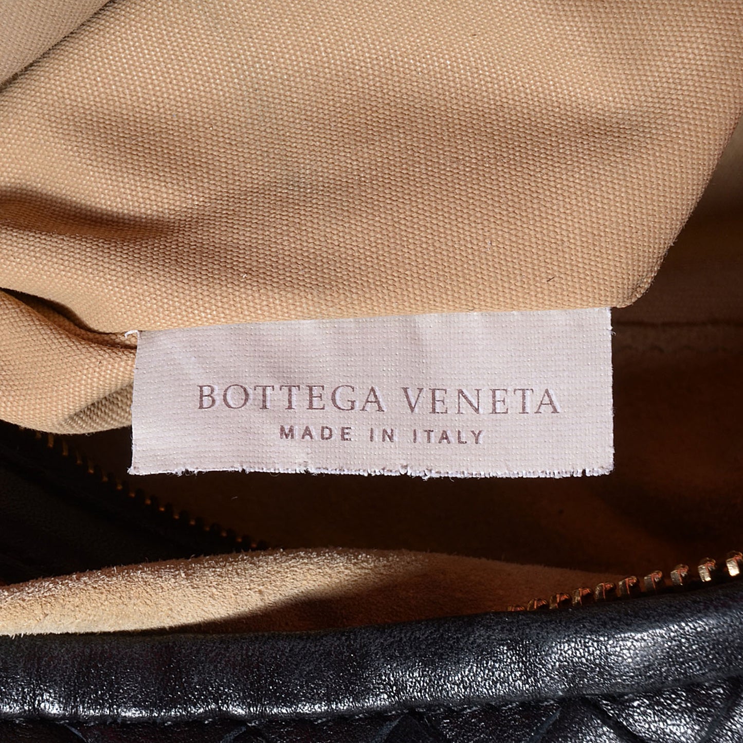 Nappa Intrecciato Large Veneta Hobo Nero Black