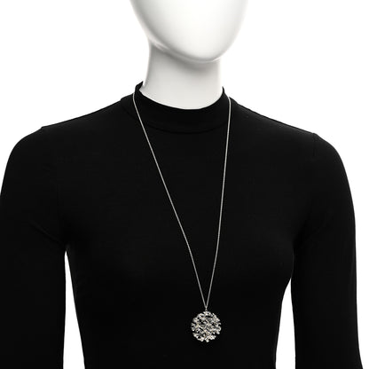 Tiffany Sterling Silver Paloma Picasso Olive Leaf Medallion Pendant Necklace 2 of 5