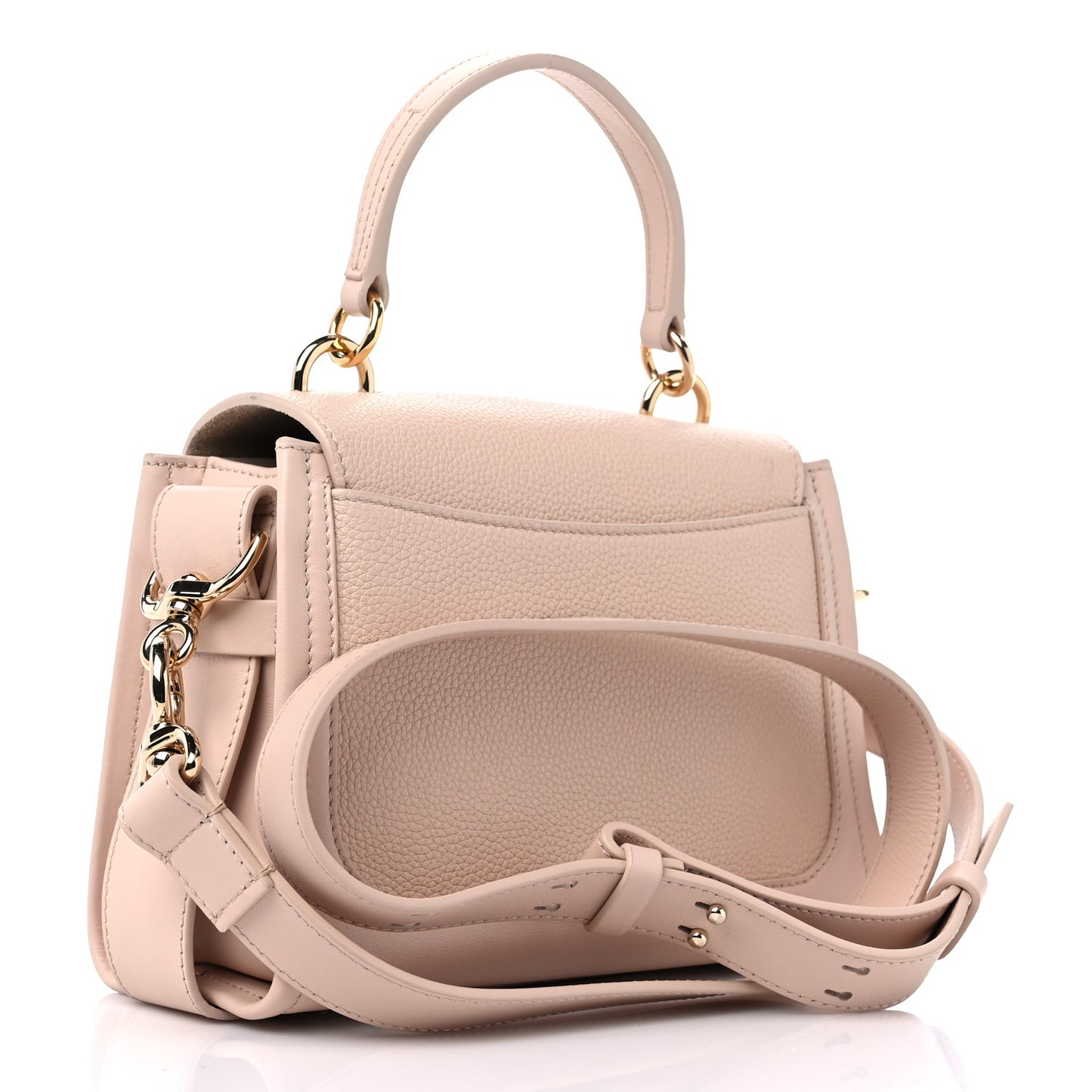 Calfskin Mini Tess Day Bag Cement Pink