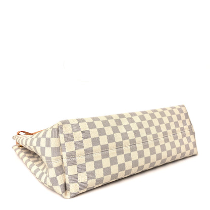 Louis Vuitton Damier Azur Graceful MM Rose Ballerine 4 of 9