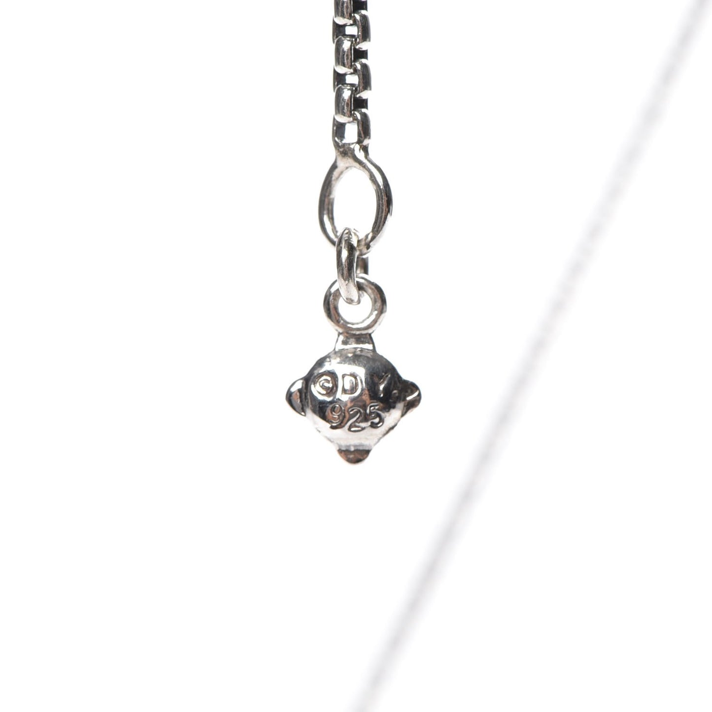 Sterling Silver Diamond 10mm Labyrinth Pendant Necklace