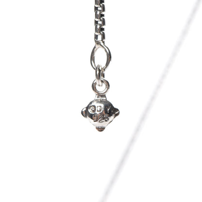 David Yurman Sterling Silver Diamond 10mm Labyrinth Pendant Necklace 4 of 6