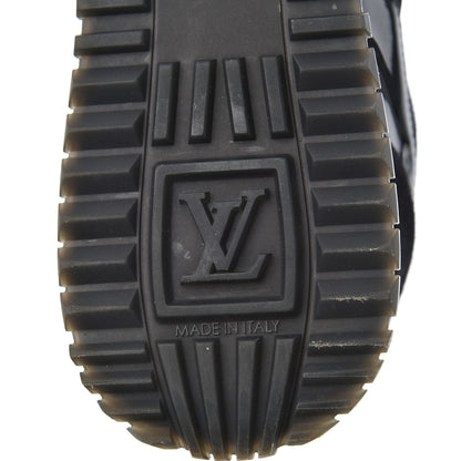 Louis Vuitton Suede Monogram Run Away Sneakers 38 Black 7 of 16