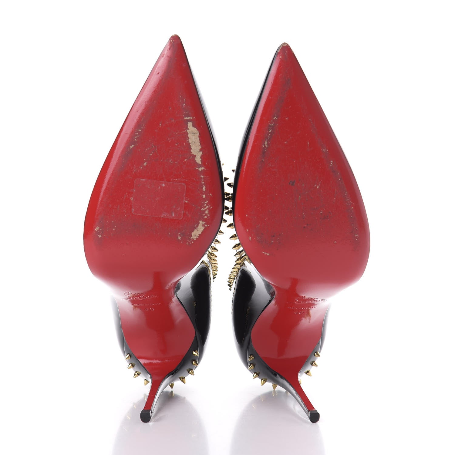 Christian Louboutin Patent Anjalina 100 Pumps 40 Black 5 of 9