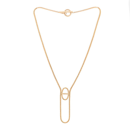 Hermes 18K Yellow Gold PM Chaine D'ancre Danae Necklace 3 of 4