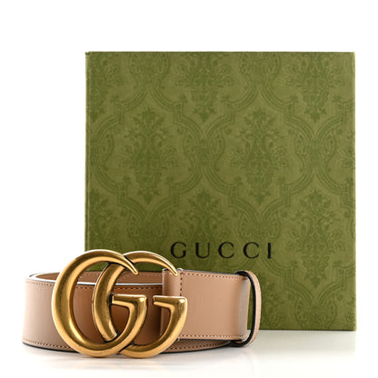 Gucci Calfskin Double G 40mm Belt 85 34 Porcelain Rose 7 of 7
