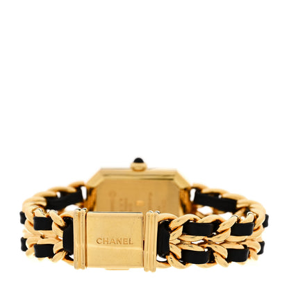 Chanel Stainless Steel Lambskin 20mm Chain Premiere Quartz Watch Gold S 3 of 4