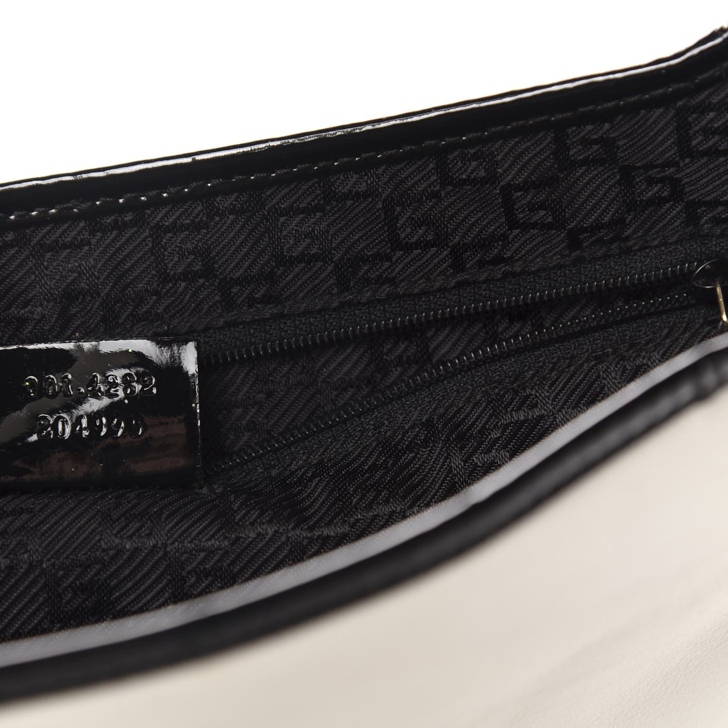 Calfskin Jackie O Hobo White Black