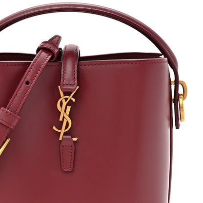Saint Laurent Shiny Calfskin Le 37 Mini Bucket Bag Rouge Merlot 8 of 10