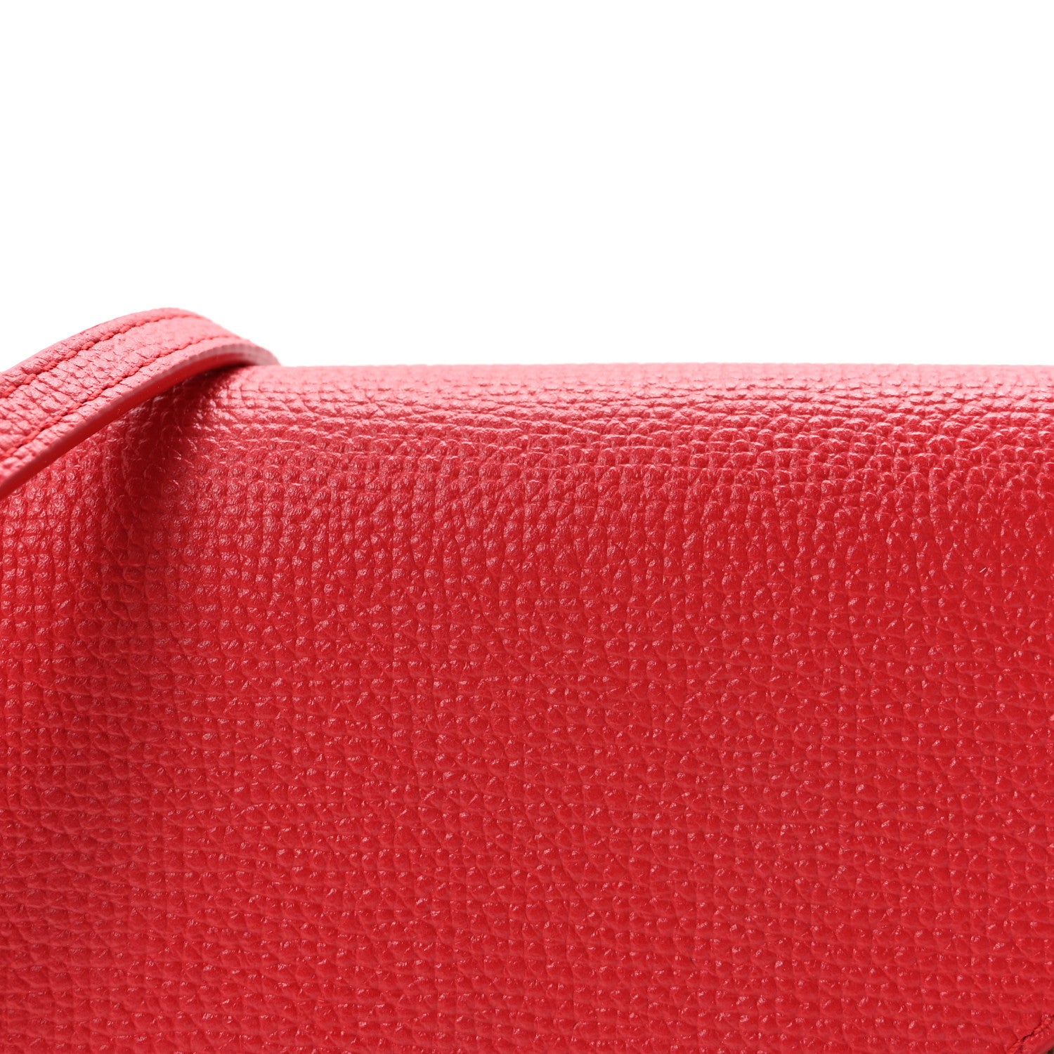 Burberry Calfskin House Check Hannah Wallet with Detachable Strap Bright Red 7 of 9