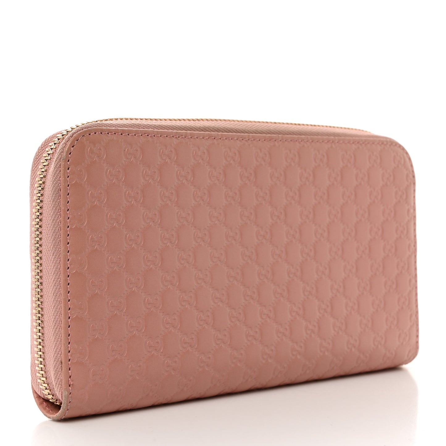 Microguccissima Zip Around Wallet Soft Pink