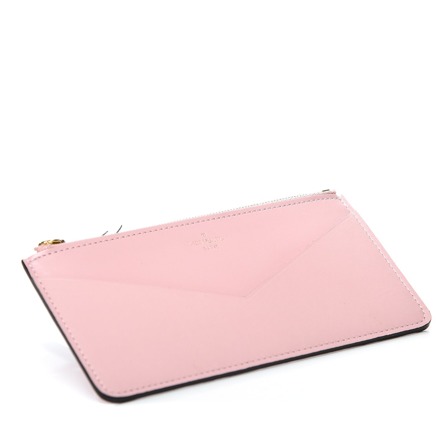 Calfskin Jeanne Wallet Zippered Insert Rose Ballerine