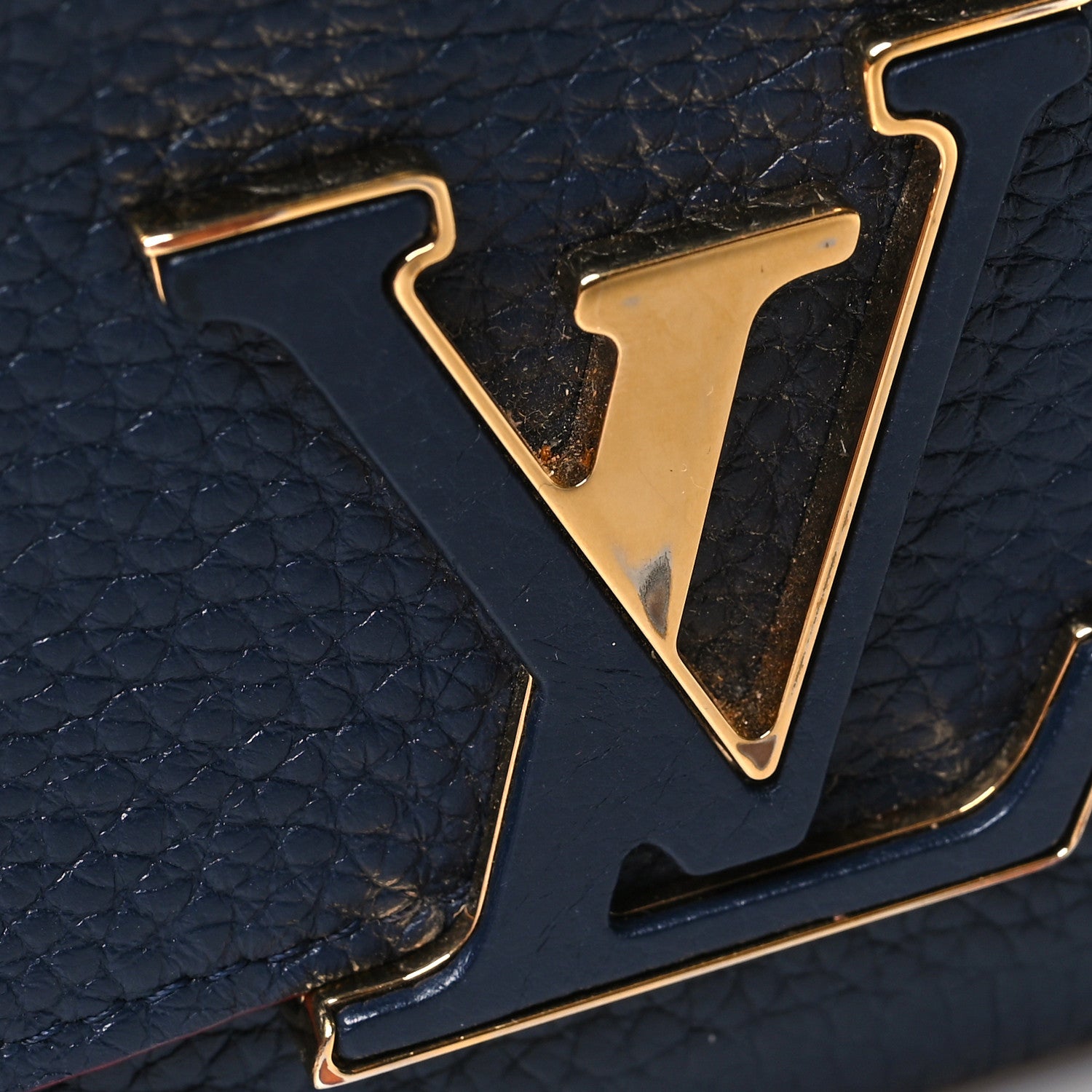 Louis Vuitton Taurillon Capucines Wallet Marine Rouge 11 of 12