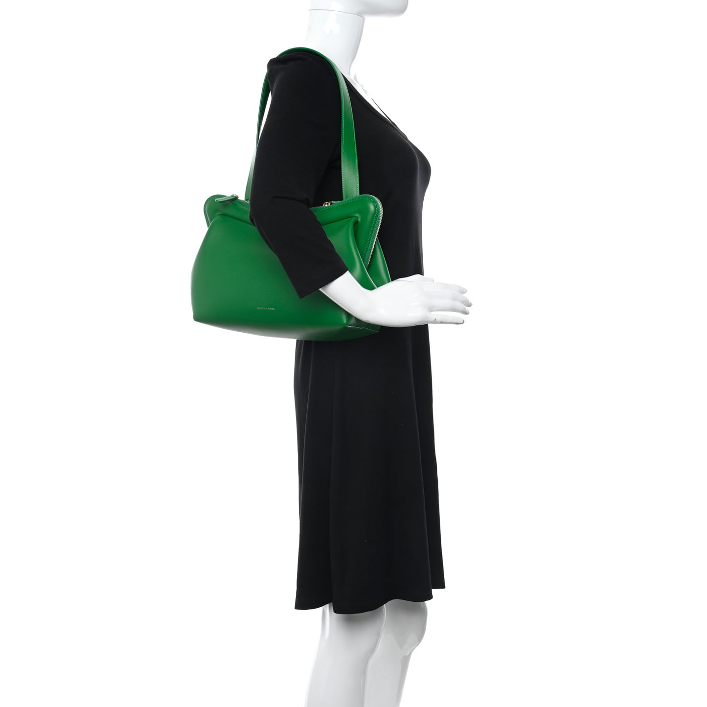 Smooth Calfskin M Frame Bag Grass