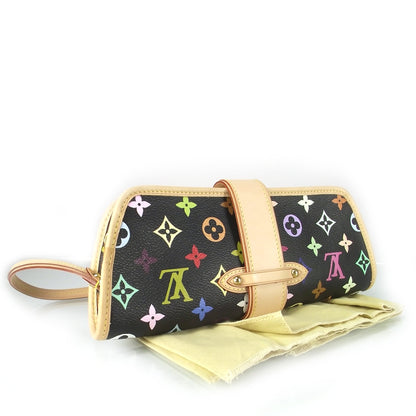 Louis Vuitton Monogram Multicolor Shirley Black 6 of 8