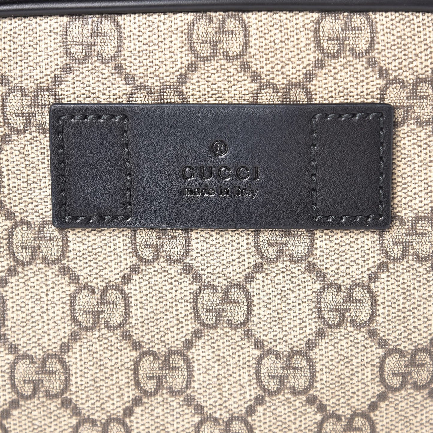 GG Supreme Monogram Web Belt Bag Black
