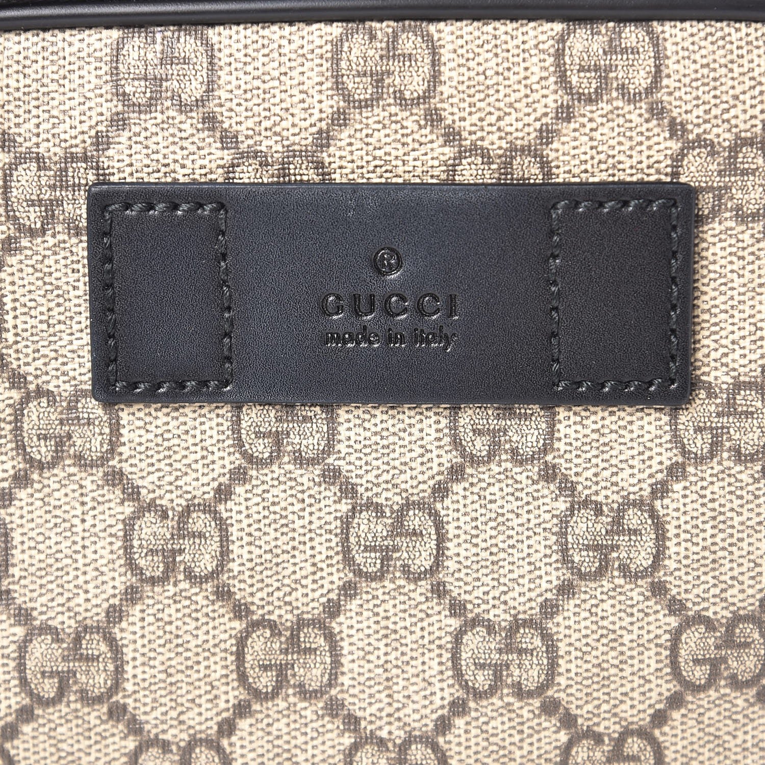 Gucci GG Supreme Monogram Web Belt Bag Black 8 of 9