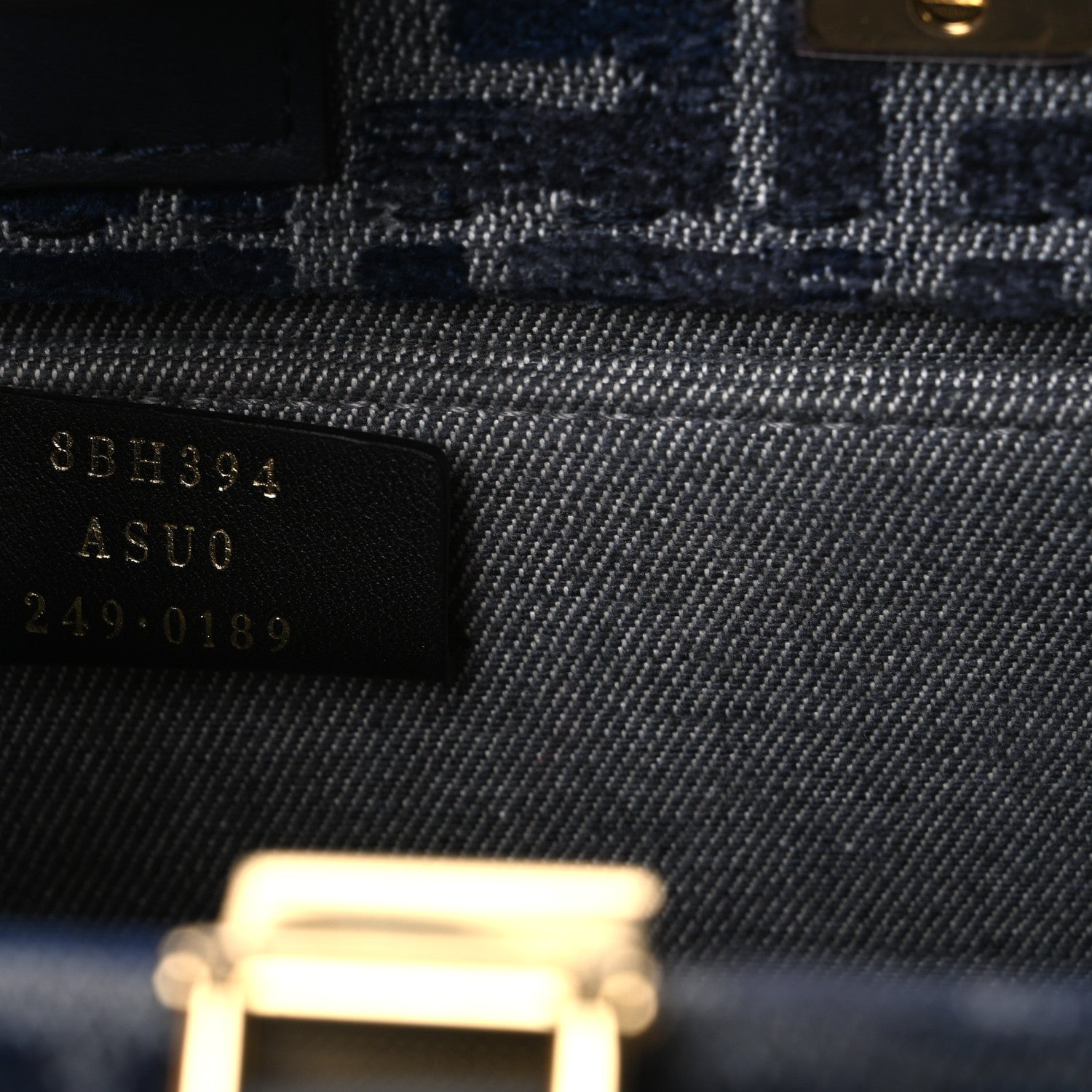 Fendi Fabric Jacquard FF 1974 Logo Small Fendi Sunshine Shopper