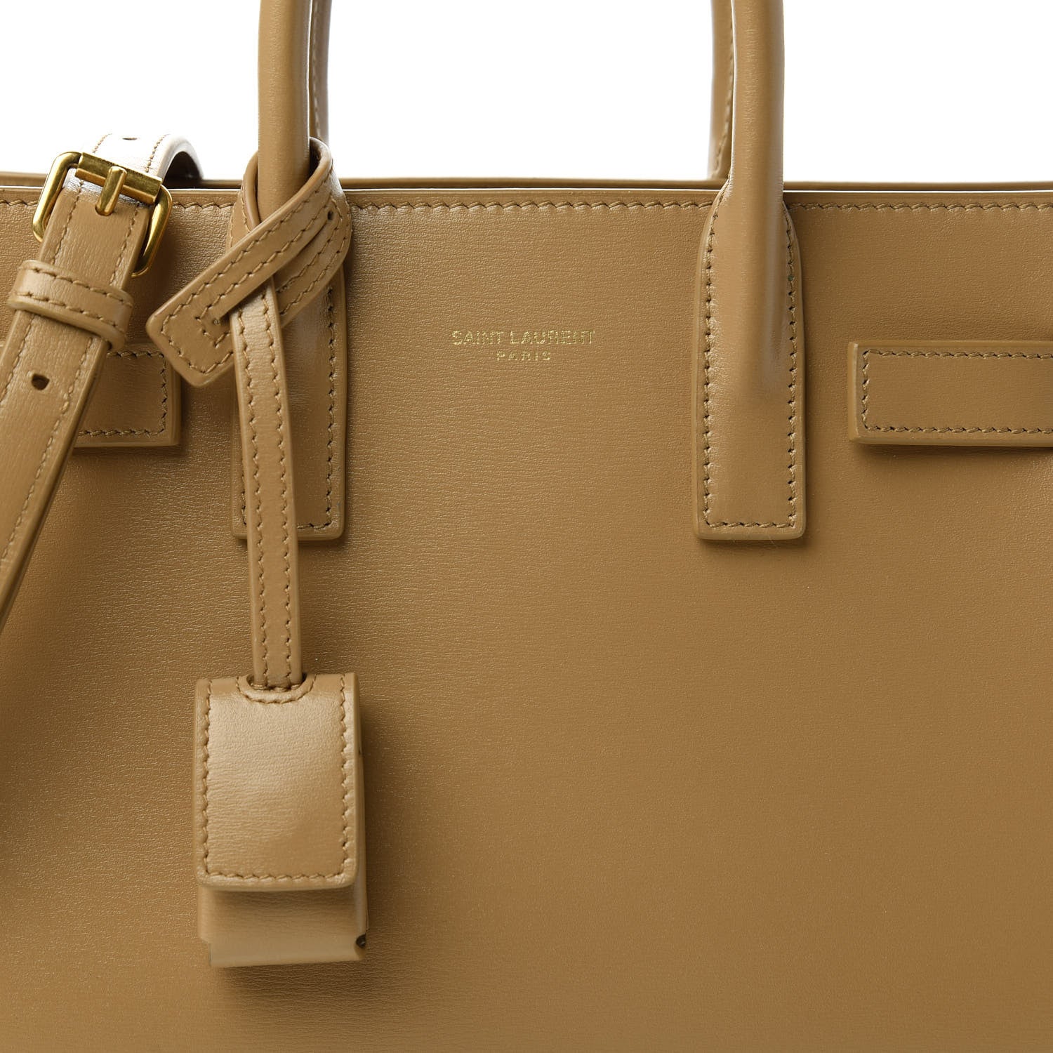 Saint Laurent Calfskin Nano Sac De Jour Dark Beige 10 of 10