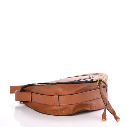 Chloe Calfskin Medium Marcie Round Crossbody Bag Tan 4 of 9
