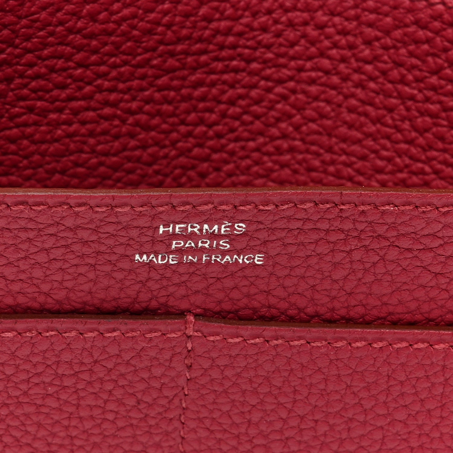 Hermes Dogon Duo Wallet Rubis 6 of 9