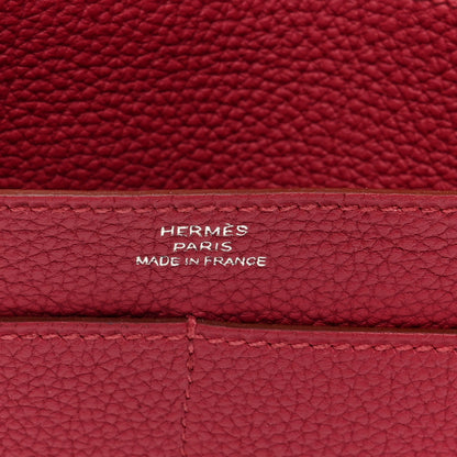 Hermes Dogon Duo Wallet Rubis 6 of 9