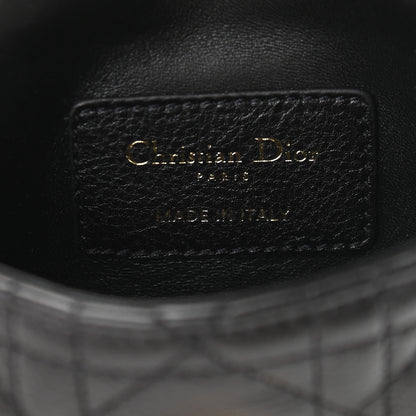 Christian Dior Supple Calfskin Cannage Micro Caro Bag Black 8 of 8