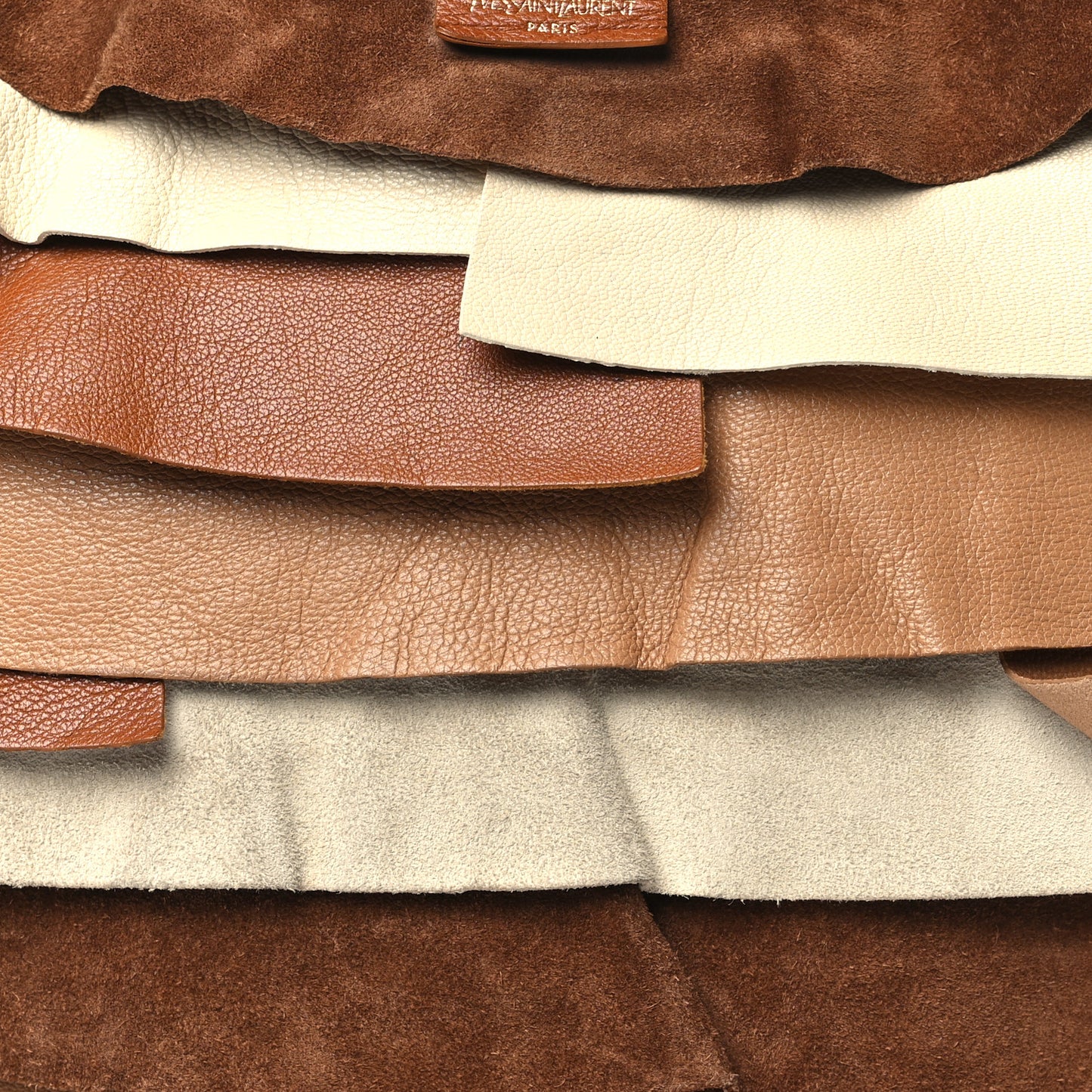 Calfskin Suede Saint Tropez Ruffle Bag