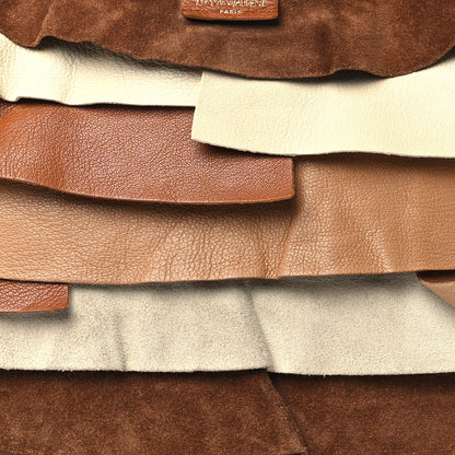 Saint Laurent Calfskin Suede Saint Tropez Ruffle Bag 7 of 9