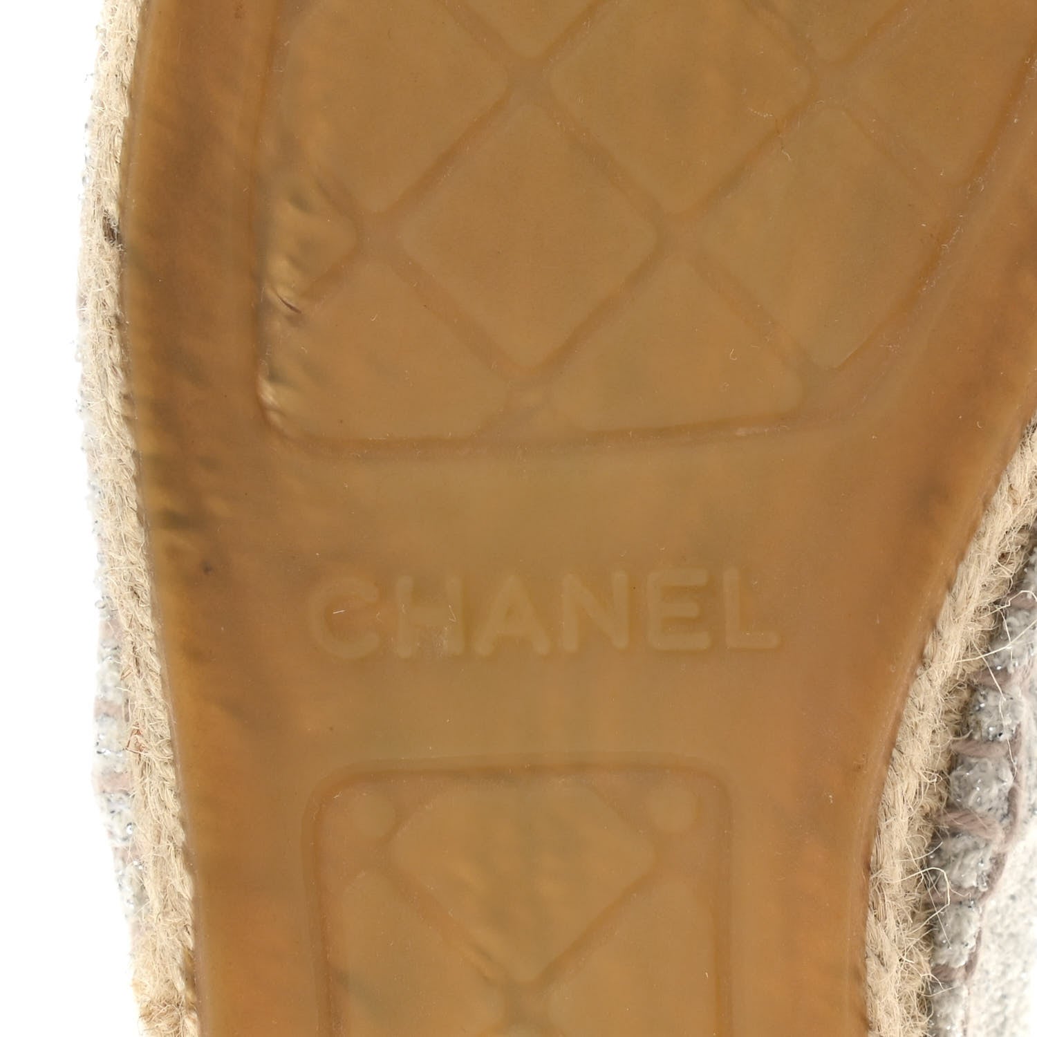 Chanel Terry Cloth CC Espadrilles 36 Silver Black 6 of 10