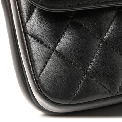 Chanel Lambskin Quilted Small CC Chic Flap Black 28 of 36