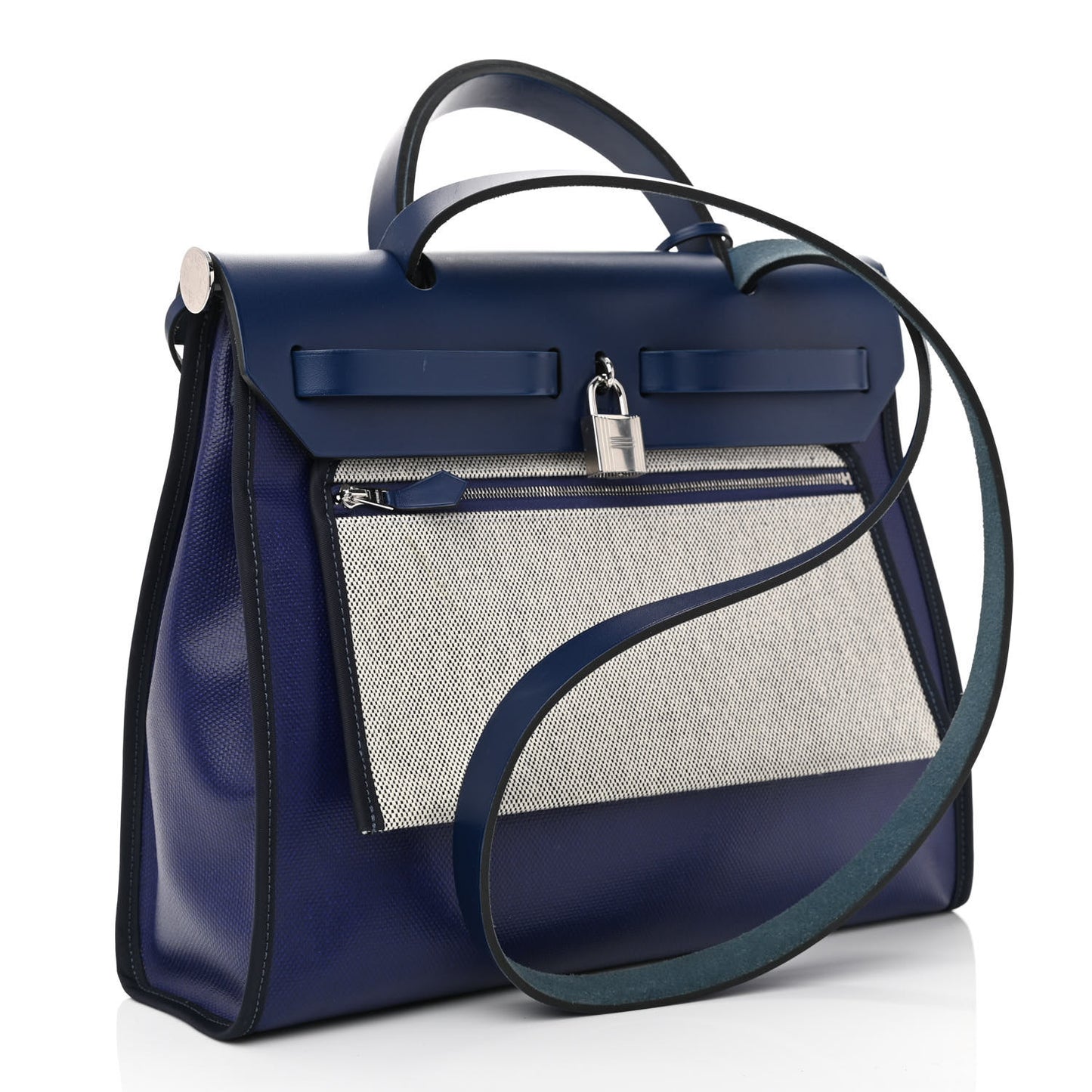 Toile H Berline Vache Hunter Herbag Zip PM 31 Bleu Encre Bleu Saphir