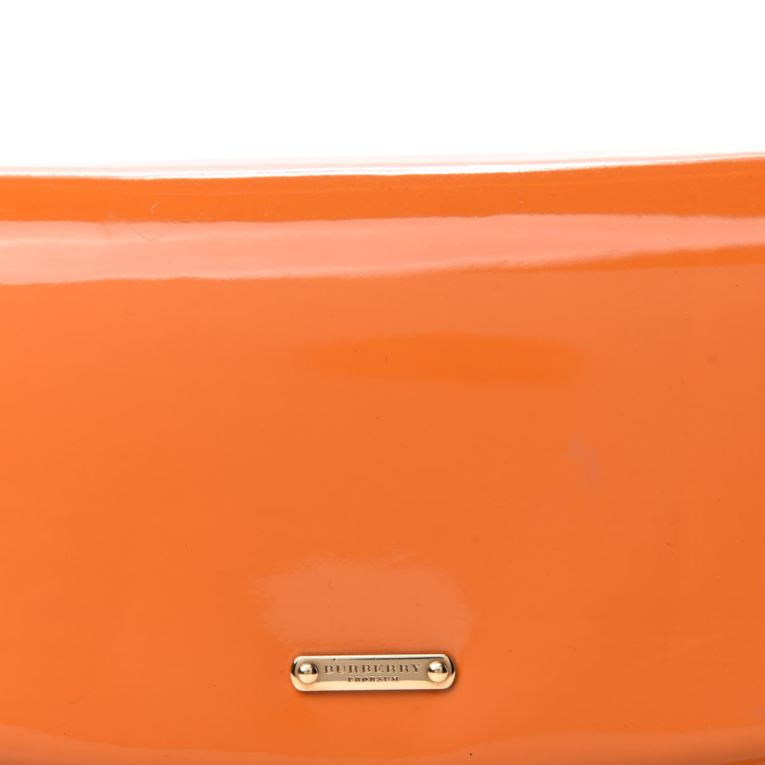 Burberry Prorsum Patent Small Lilford Shoulder Bag Orange 12 of 12