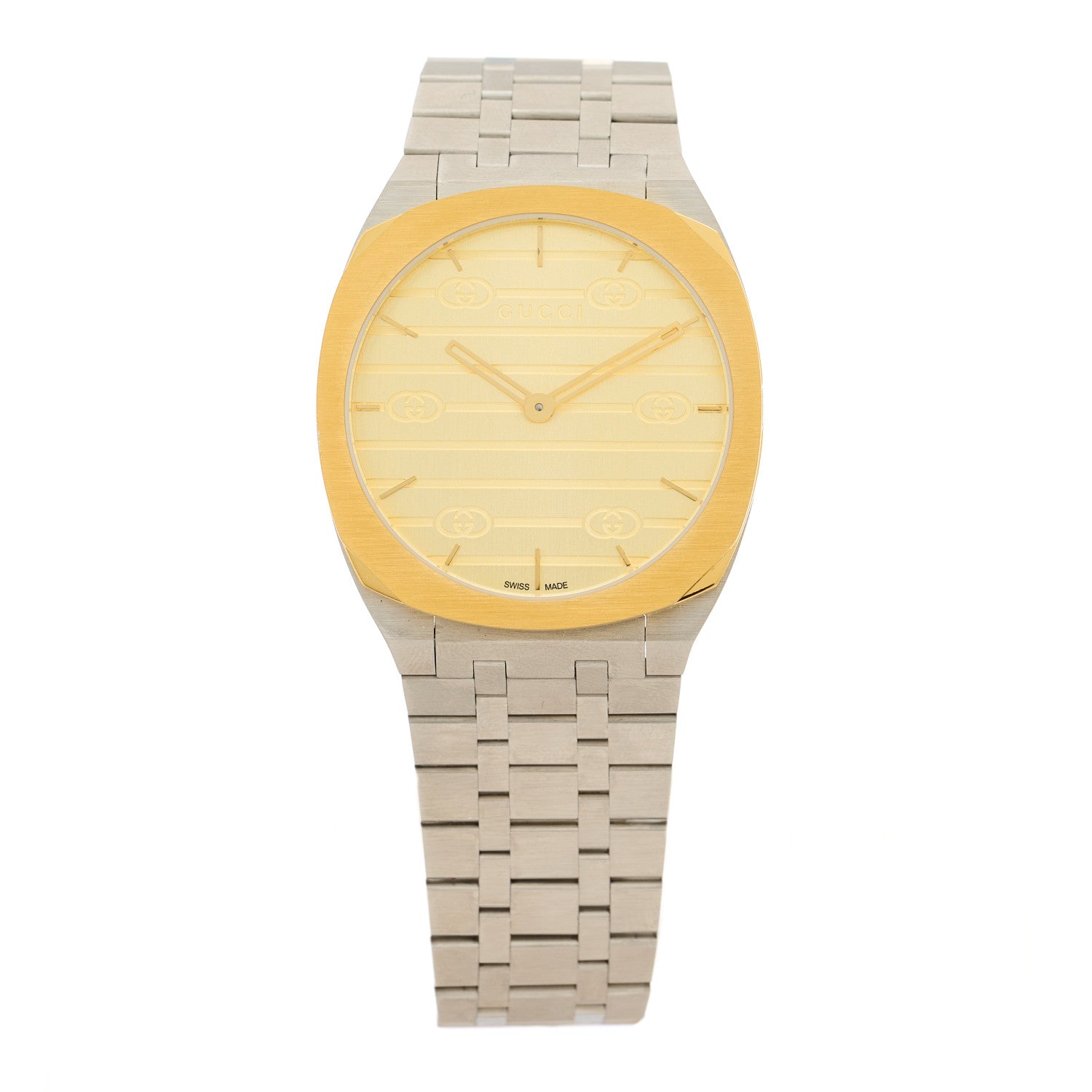 Gucci Stainless Steel 38mm 25H Quartz Watch Gold 1 of 5