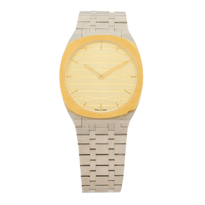 Gucci Stainless Steel 38mm 25H Quartz Watch Gold 1 of 5