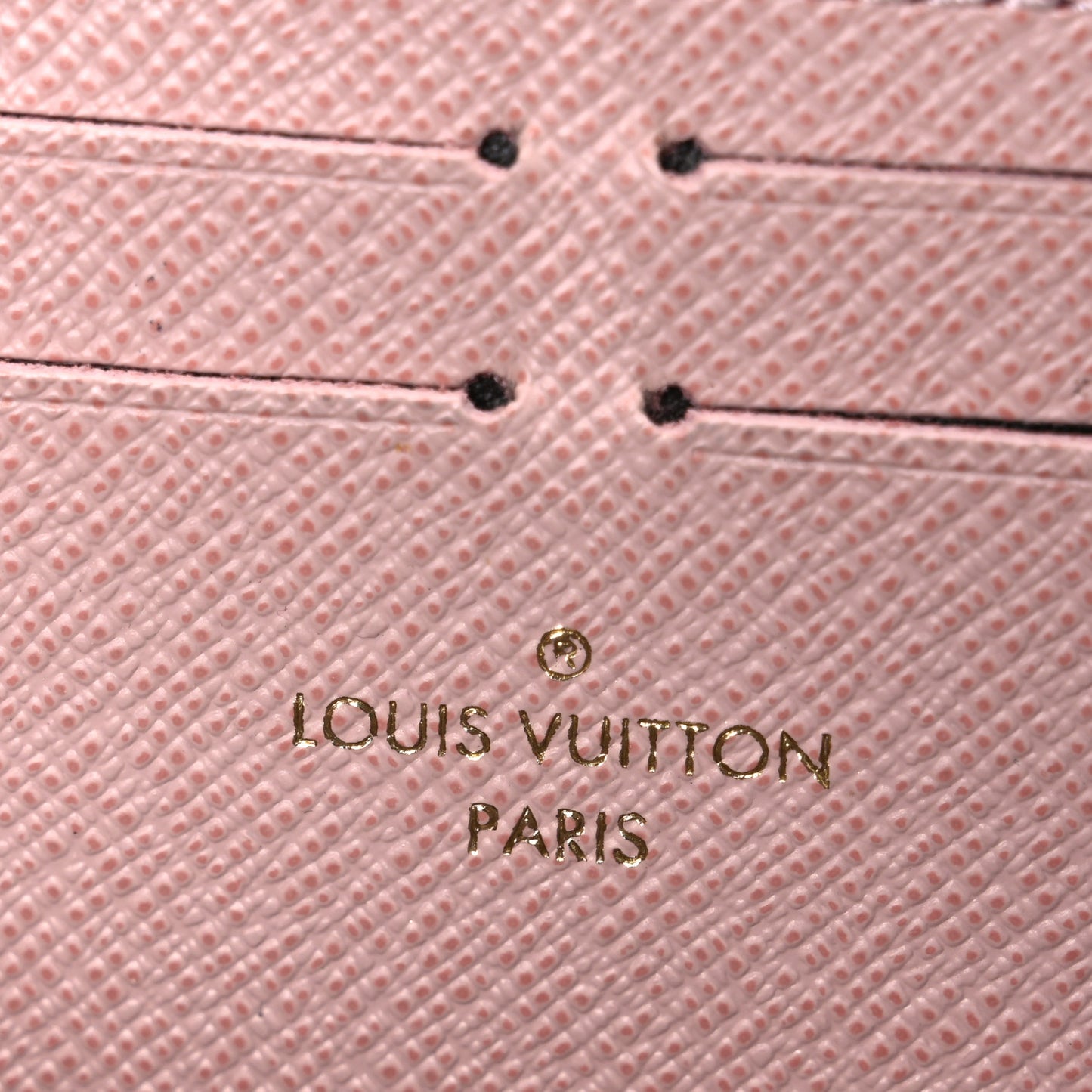 Damier Ebene Clemence Wallet Rose Ballerine