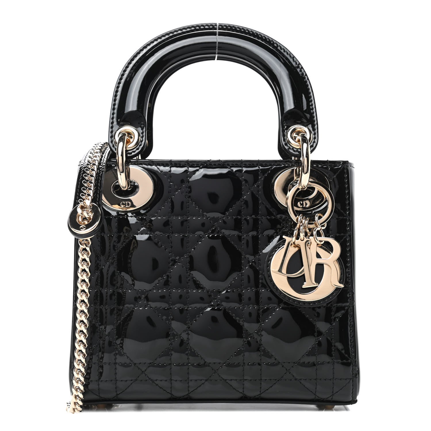 Christian Dior Patent Cannage Mini Lady Dior Black 1 of 4