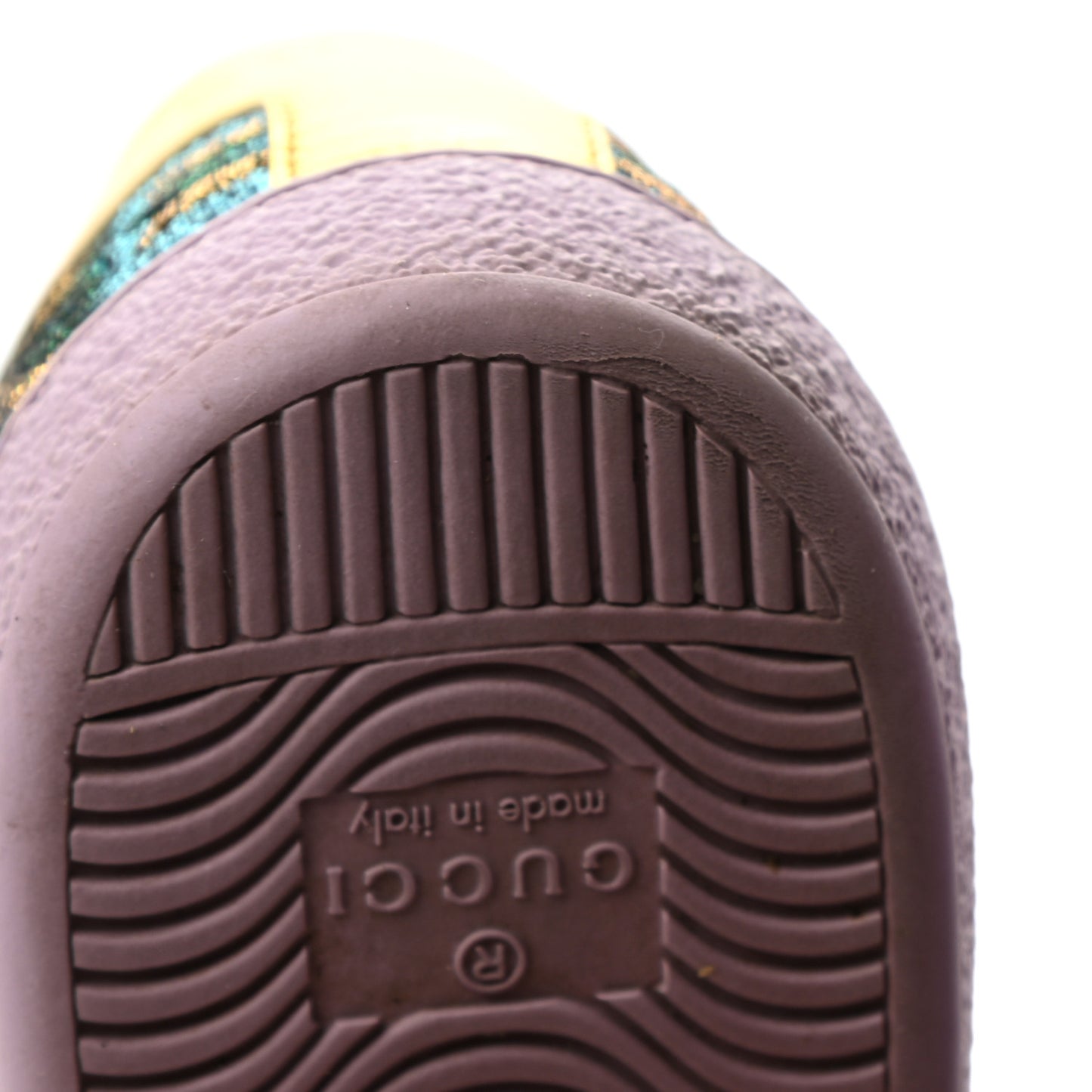 Jacquard Web Embroidered Womens New Ace Sneakers 36 Azure Multicolor Oro Vecchio