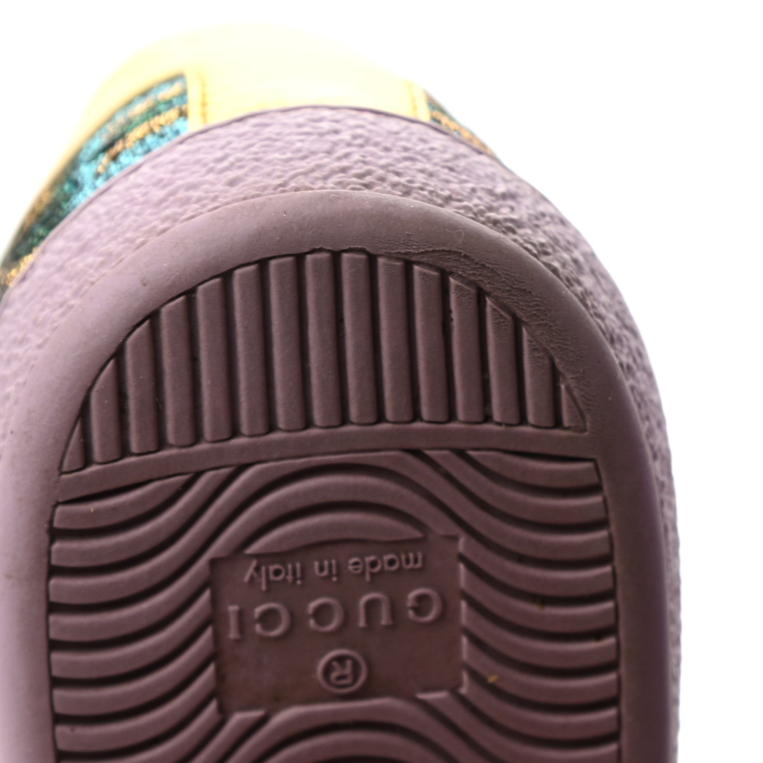 Gucci Jacquard Web Embroidered Womens New Ace Sneakers 36 Azure Multicolor Oro Vecchio 7 of 12