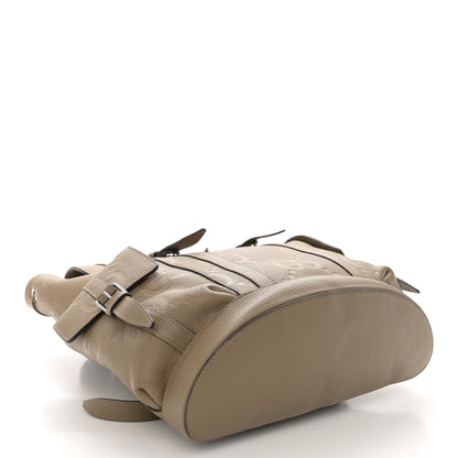 Gucci Piuma Calfskin Jumbo GG Embossed Double Buckle Backpack Good Taupe 4 of 11