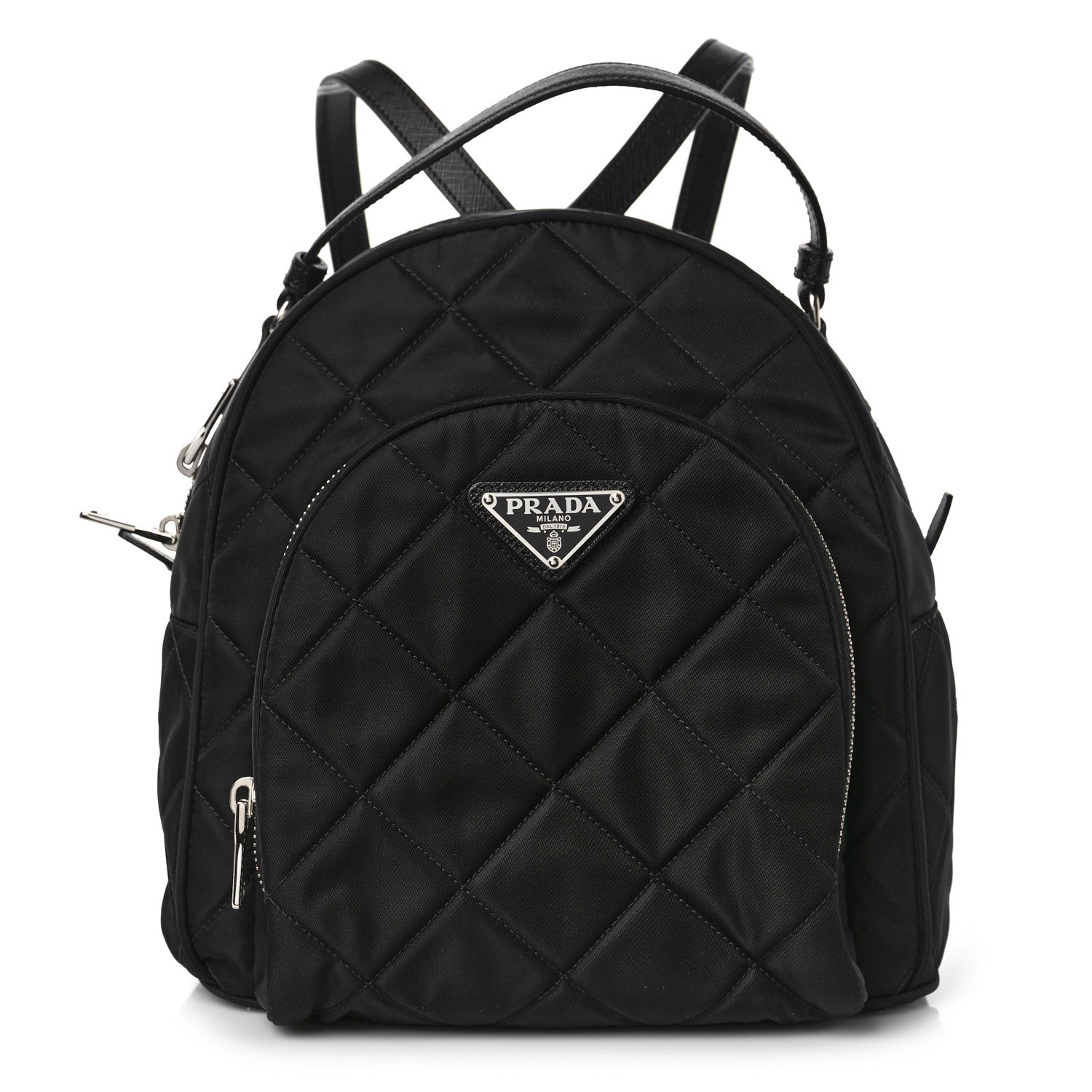 Prada Nylon Tessuto Impuntu Quilted Backpack Black 1 of 8