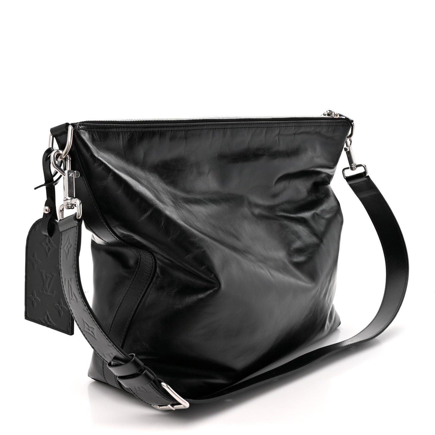 LV Night Calfskin Vagabond Hobo Black