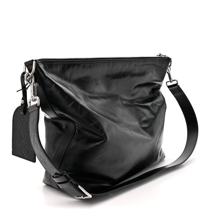 Louis Vuitton LV Night Calfskin Vagabond Hobo Black 3 of 9