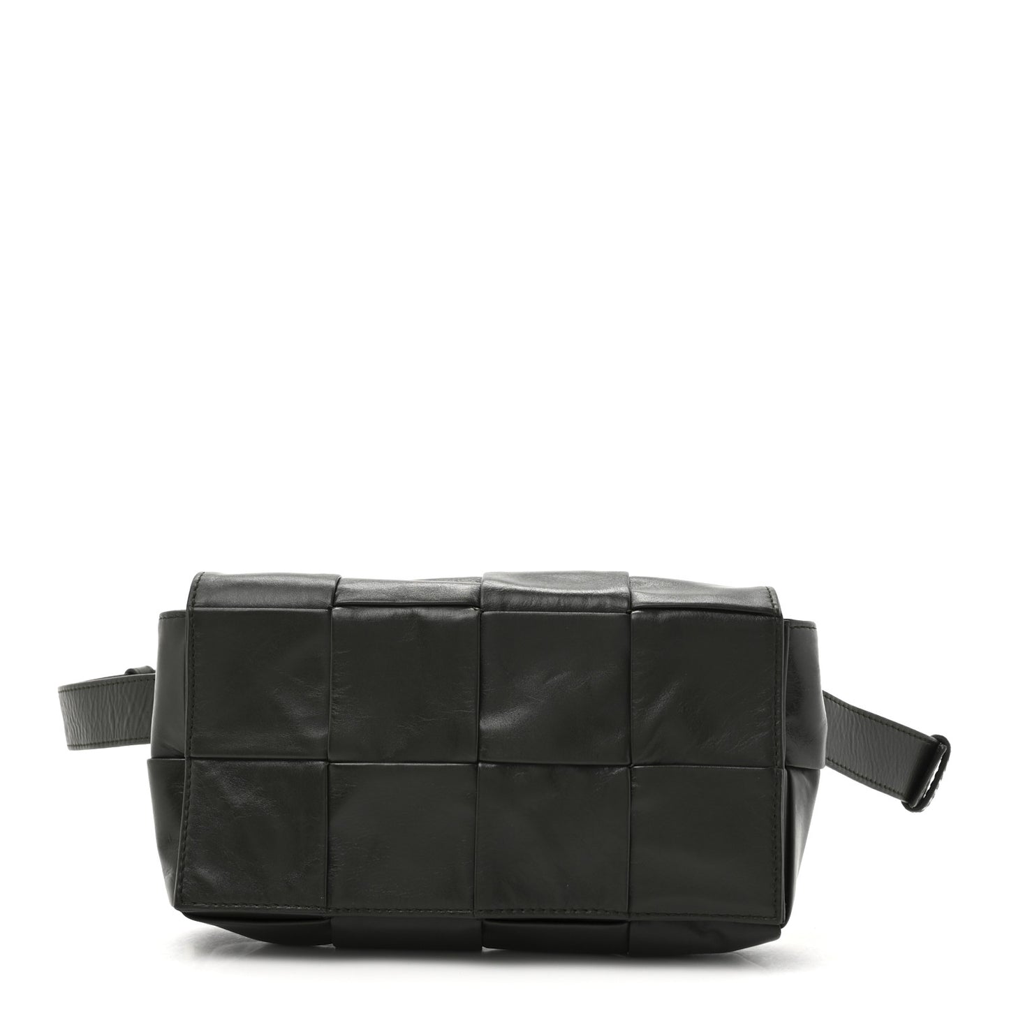 Paper Calfskin Intrecciato Cassette Belt Bag Raintree