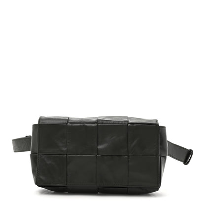 Bottega Veneta Paper Calfskin Intrecciato Cassette Belt Bag Raintree 1 of 10