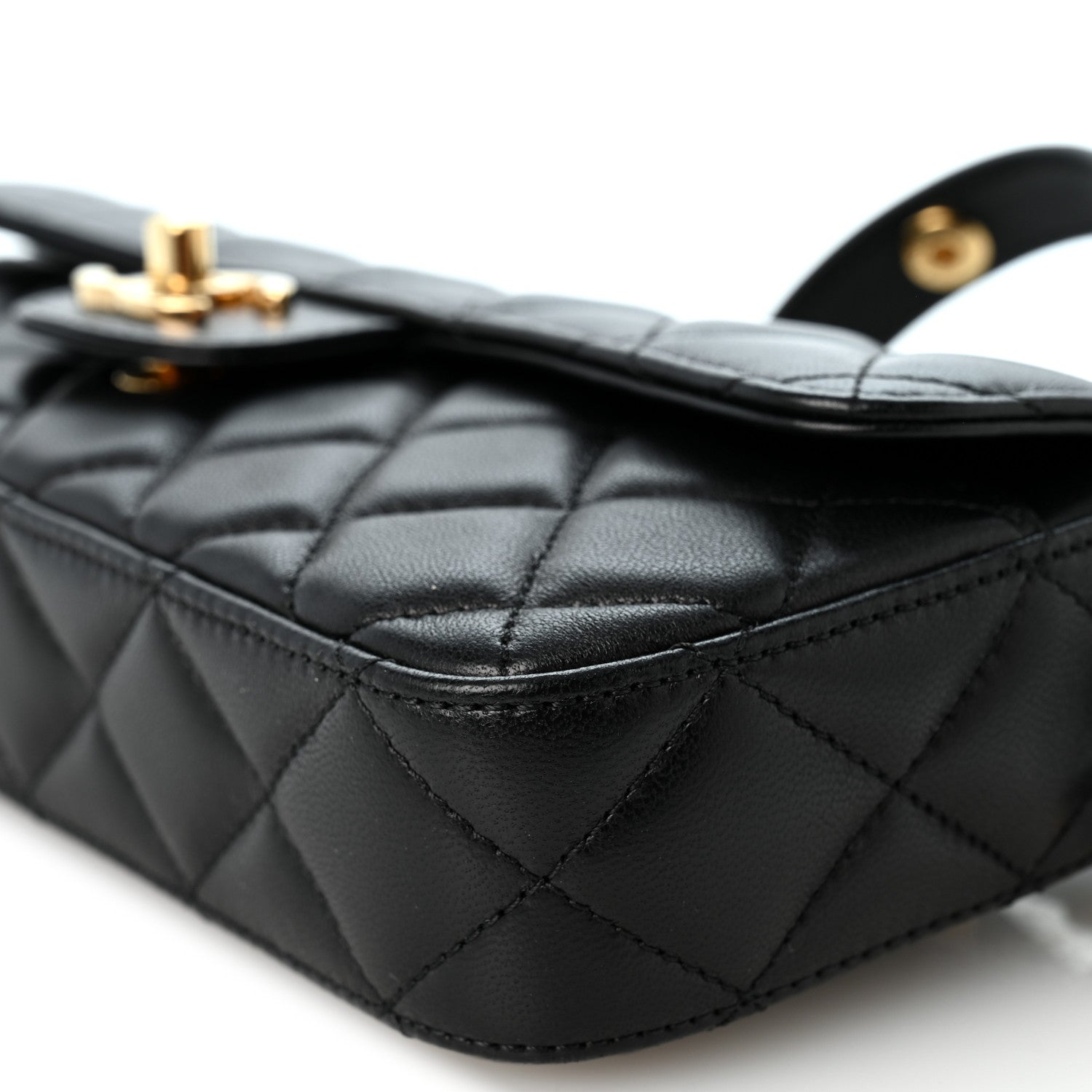 Chanel Lambskin Quilted Flap Bag Black 10 of 10
