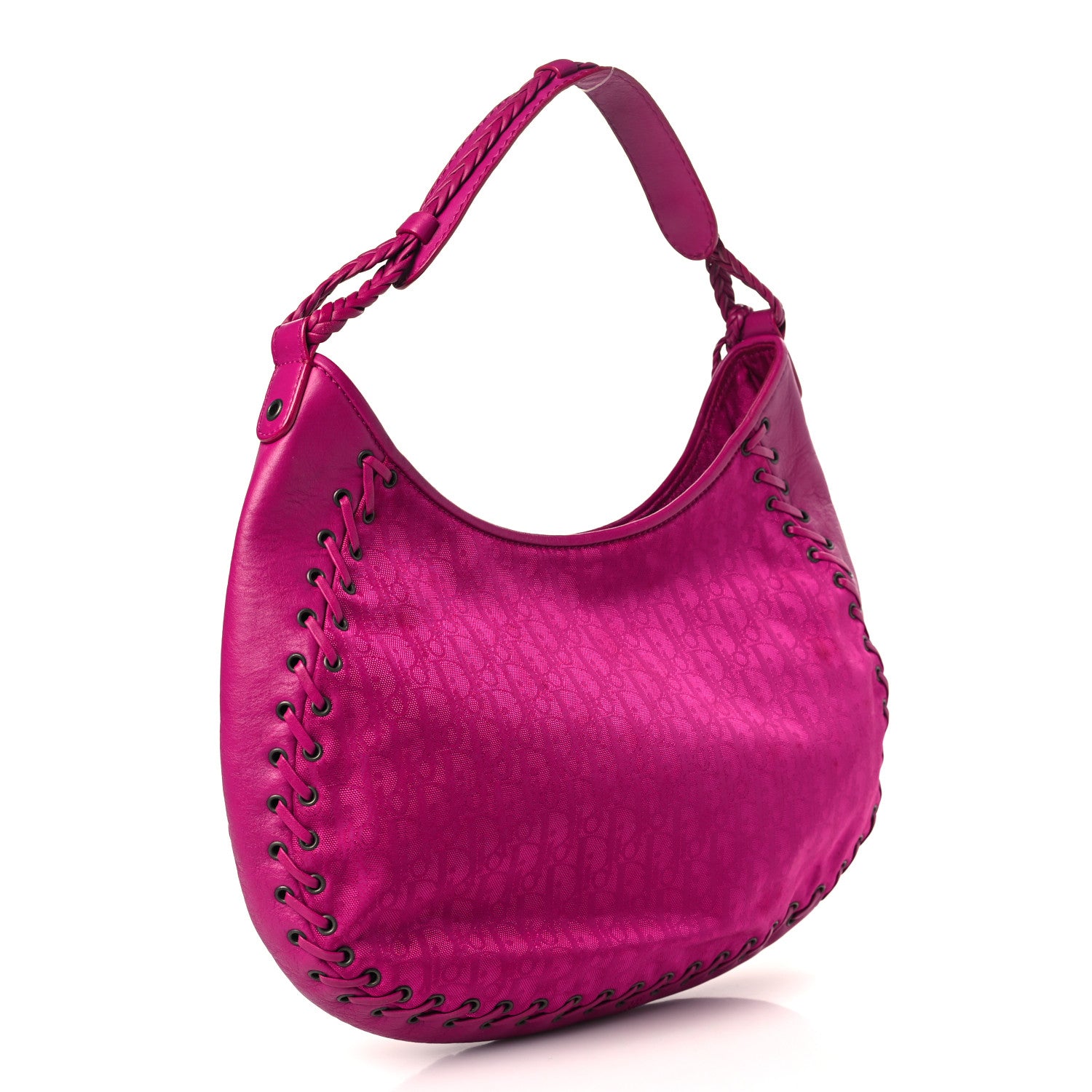 Christian Dior Monogram Ethnic Hobo Pink 3 of 11
