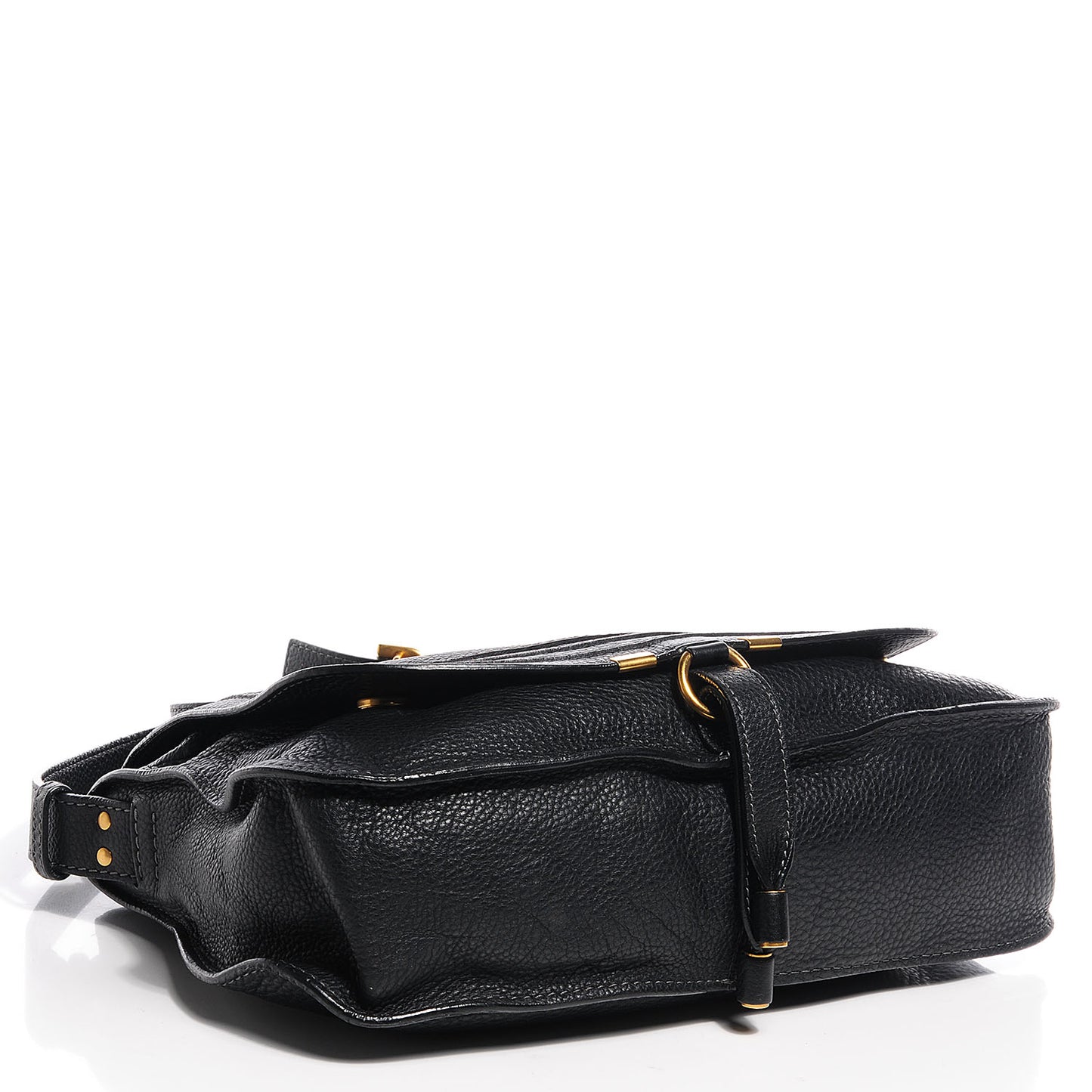 Calfskin Medium Marcie Top Handle Bag Black